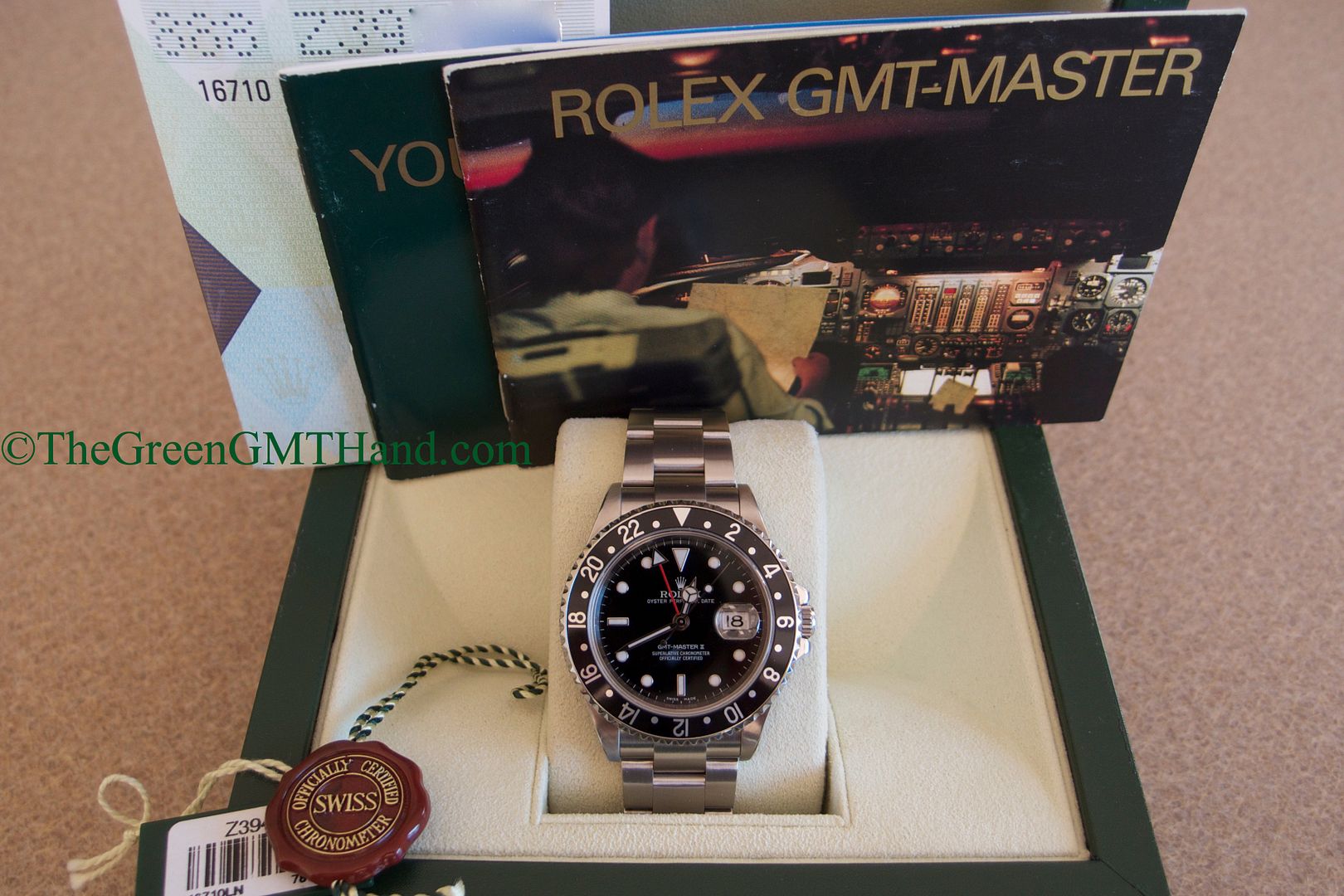 Rolex For Sale-Rolex 16710 GMT Master II Black Bezel 3185 Movement Z Serial Preowned