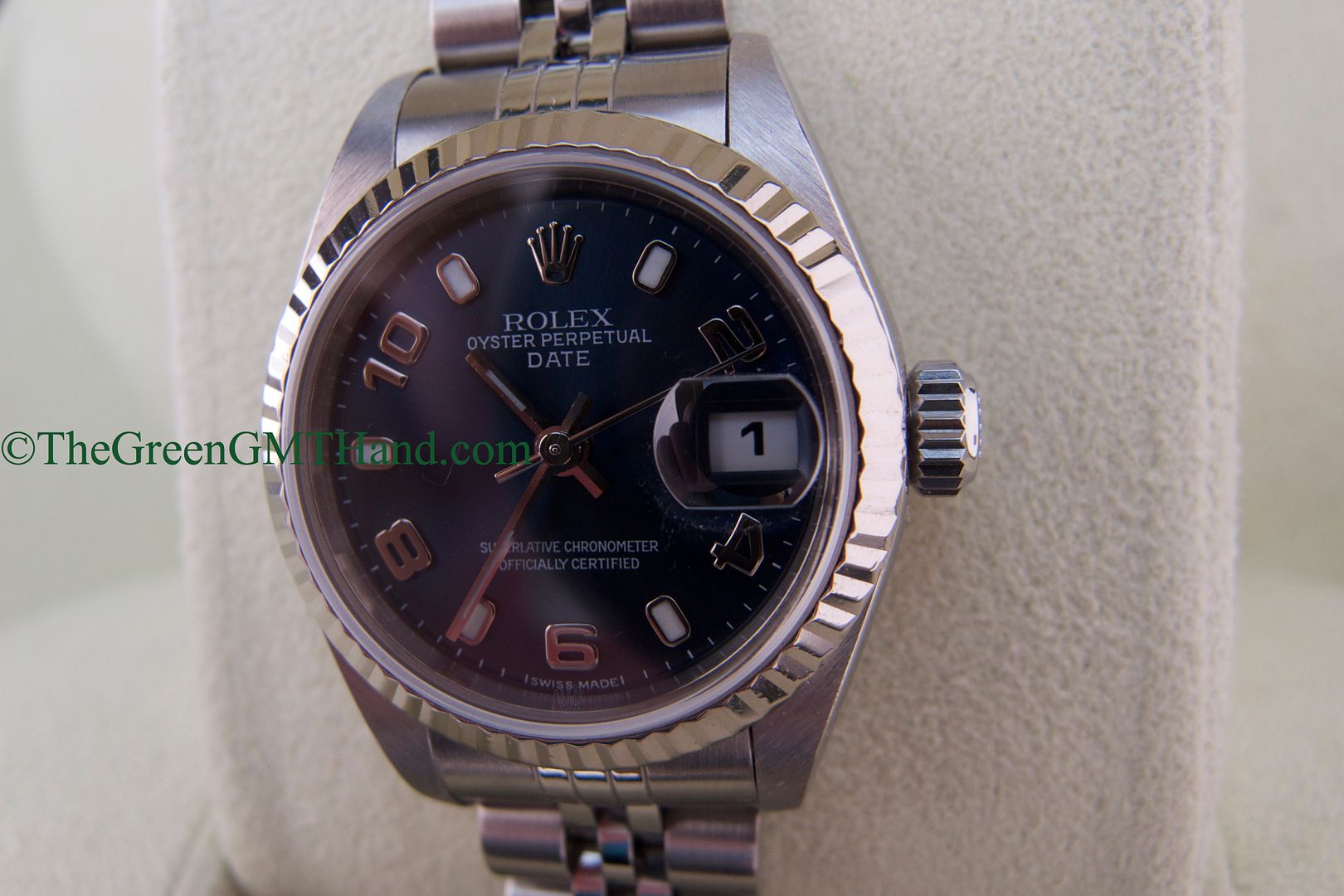 Rolex For Sale-Rolex 79174 Date Ladies Model Blue Dial P Serial Preowned-Rolex Watches For Sale Online