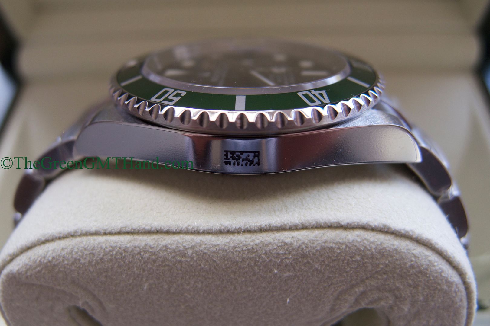 Rolex For Sale-Brand New Old Stock NOS Rolex 16610LV 50th Anniversary Green Submariner V serial V1-Rolex Watches For Sale Online