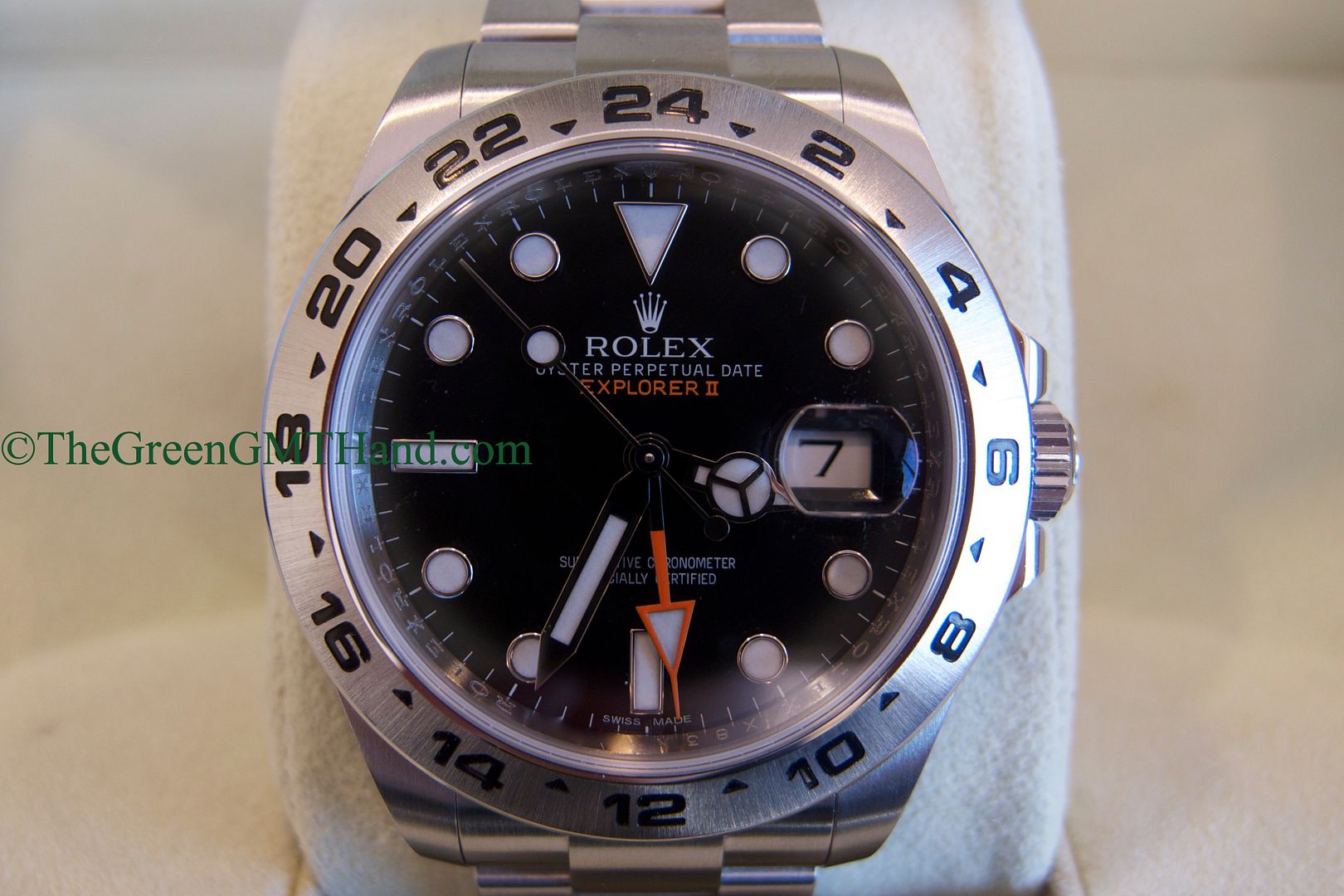 Rolex For Sale-Rolex 216570 Explorer II 42mm Orange Hand Black Dial Random Serial Preowned X8