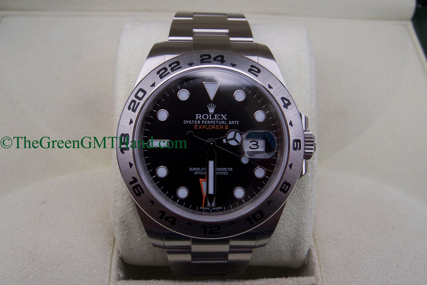 Rolex For Sale-Rolex 216570 Explorer II 42mm Black Dial Orange Hand G Serial Preowned-Rolex Watches For Sale Online