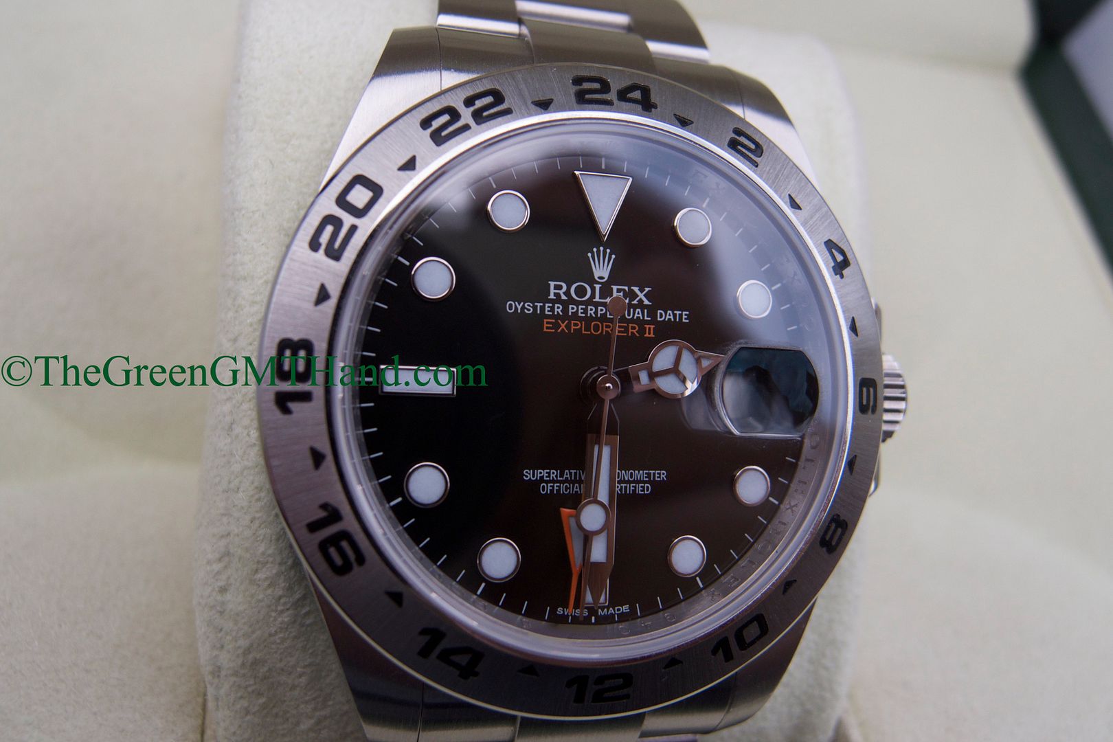 Rolex For Sale-Rolex 216570 Explorer II 42mm Black Dial Orange Hand G Serial Preowned-Rolex Watches For Sale Online