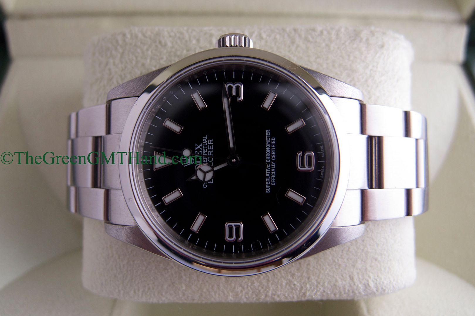 Rolex For Sale-Rolex 114270 Explorer 36mm Engraved Rehault M Serial Preowned-Rolex Watches For Sale Online