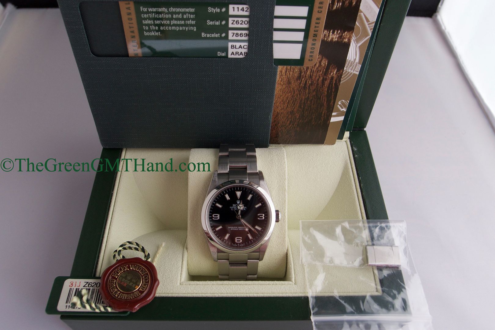 Rolex For Sale-Rolex 114270 Explorer 36mm Engraved Rehault Z Serial Preowned-Rolex Watches For Sale Online