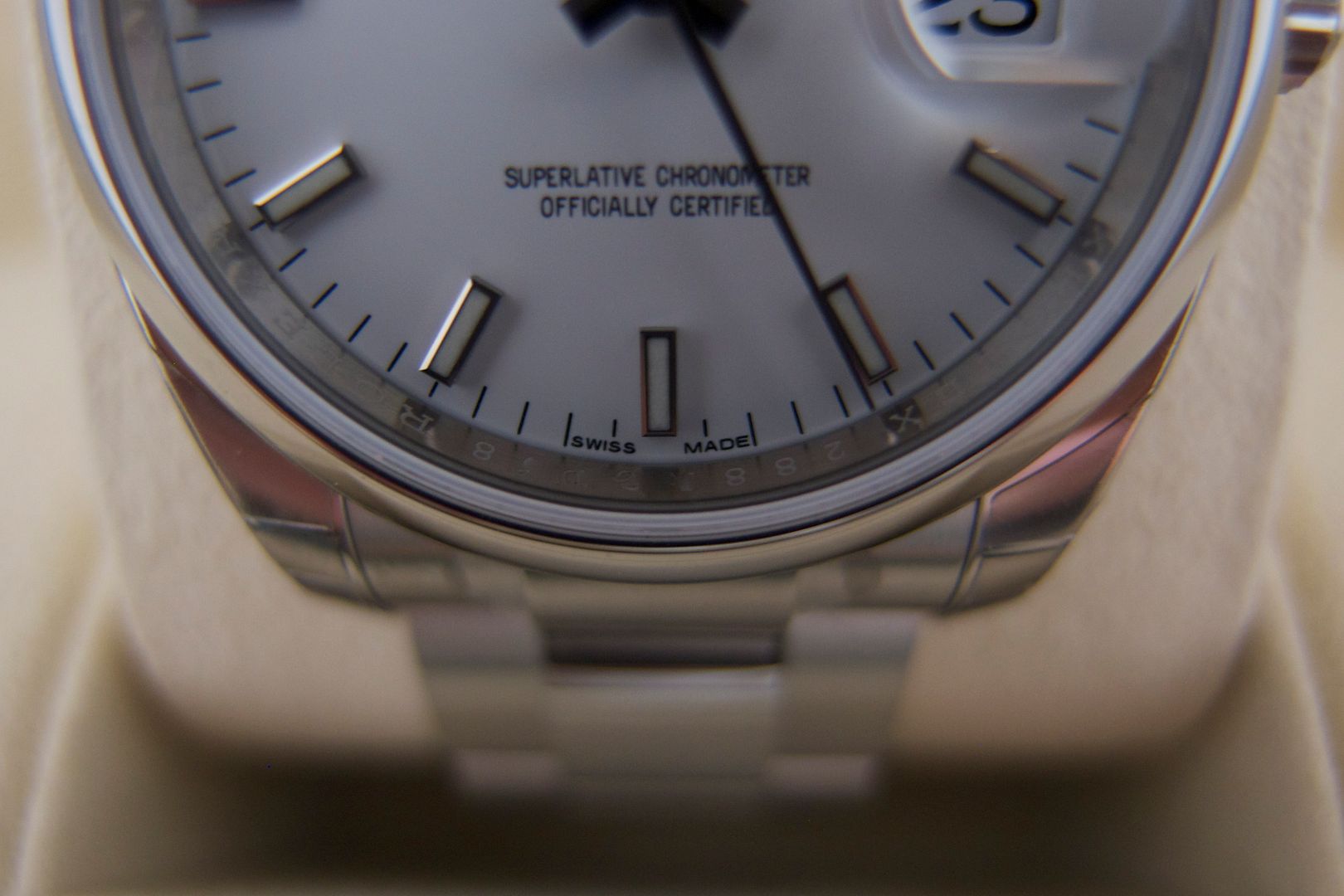 Rolex For Sale-NIB Brand New Unworn Rolex 115200 Date 34mm White Stick Dial Random Serial Never Worn-Rolex Watches For Sale Online