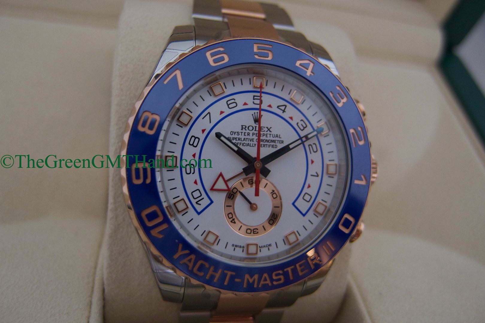 Rolex For Sale-Brand New Rolex 116681 Yacht-Master II Steel and Rose Gold White Dial Random Serial Unworn-Rolex Watches For Sale Online