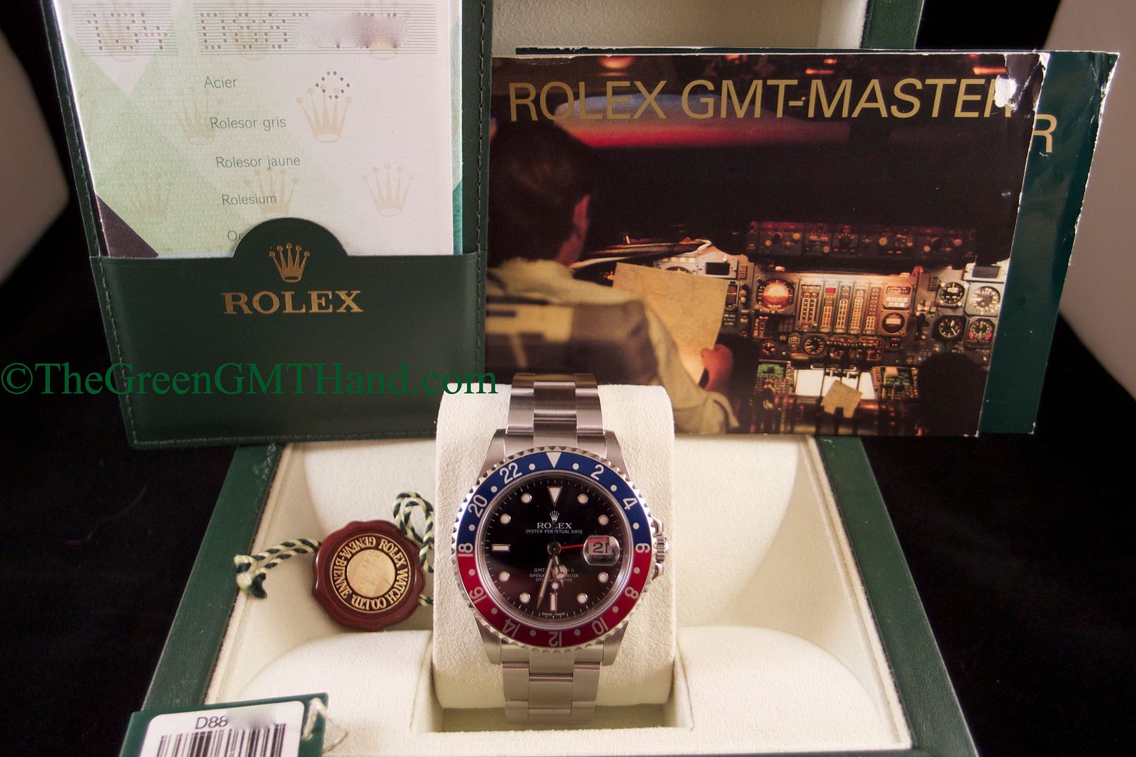 Rolex For Sale-Rolex 16710 GMT Master II Pepsi Bezel D Serial 3185 Movement-Rolex Watches For Sale Online