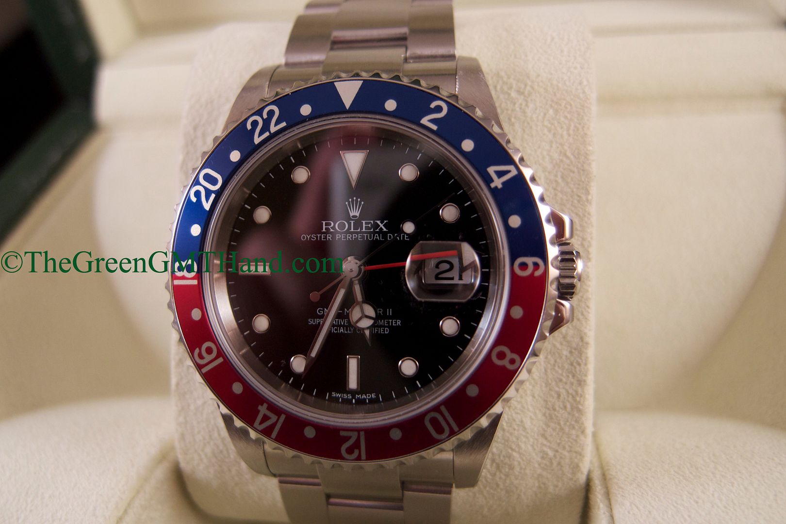 Rolex For Sale-Rolex 16710 GMT Master II Pepsi Bezel D Serial 3185 Movement-Rolex Watches For Sale Online