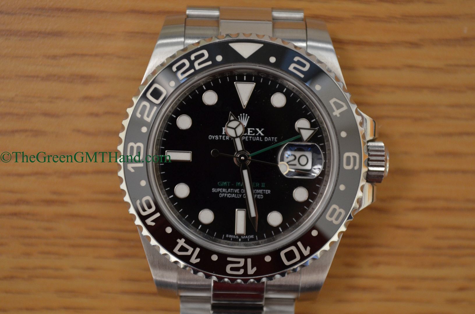 Rolex For Sale-Rolex 116710 GMT Master II Ceramic Bezel Green GMT Hand Random Serial Preowned-Rolex Watches For Sale Online