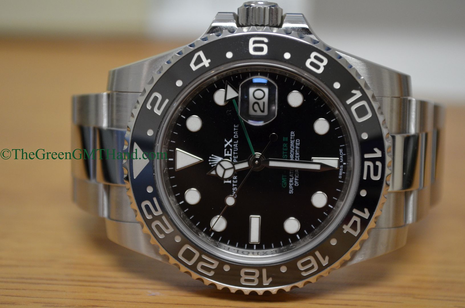 Rolex For Sale-Rolex 116710 GMT Master II Ceramic Bezel Green GMT Hand Random Serial Preowned-Rolex Watches For Sale Online
