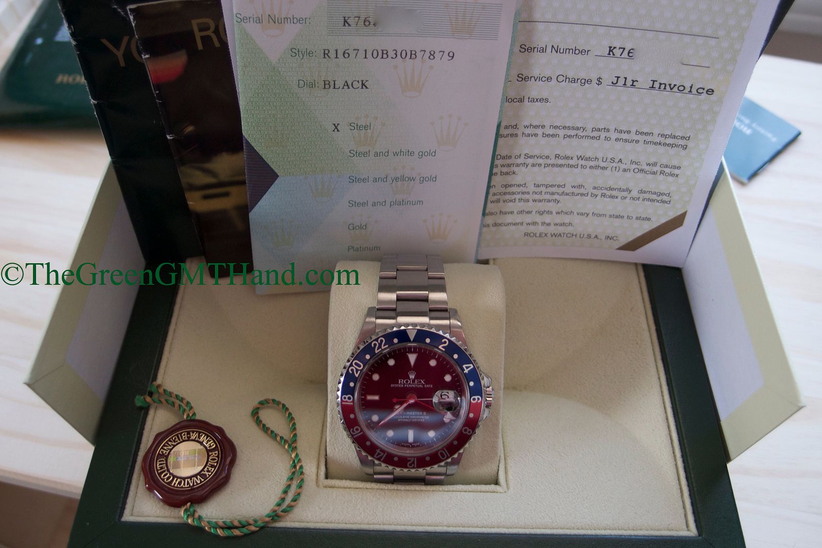 Rolex For Sale-Rolex 16710 GMT Master II Pepsi Bezel Lugholes and SEL K Serial Preowned-Rolex Watches For Sale Online