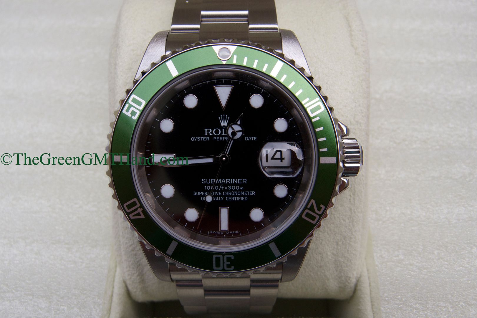 Rolex For Sale-Brand New Old Stock NOS Rolex 16610LV 50th Anniversary Green Submariner Z Serial Z2-Rolex Watches For Sale Online