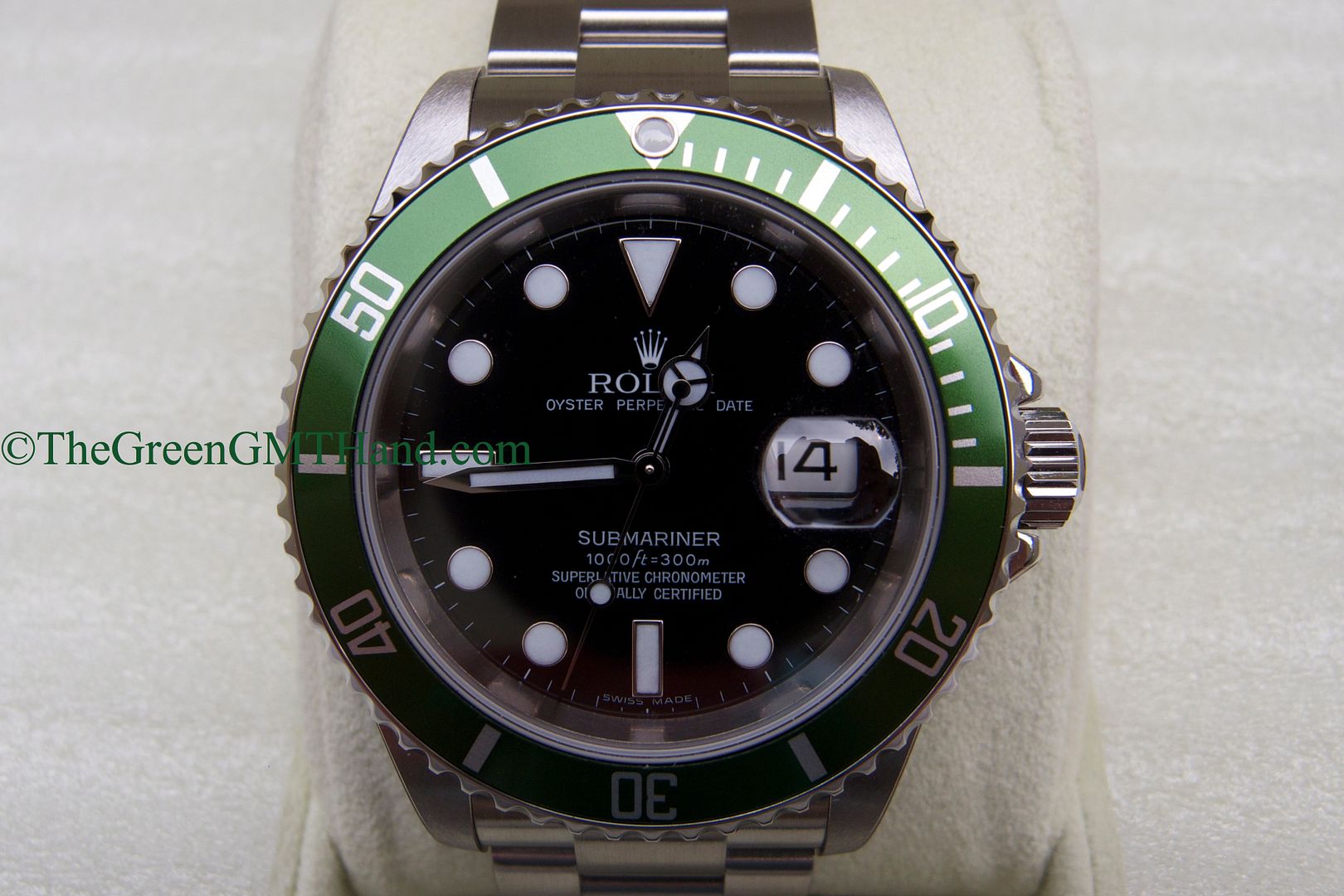 Rolex For Sale-Brand New Old Stock NOS Rolex 16610LV 50th Anniversary Green Submariner Z Serial Z2-Rolex Watches For Sale Online