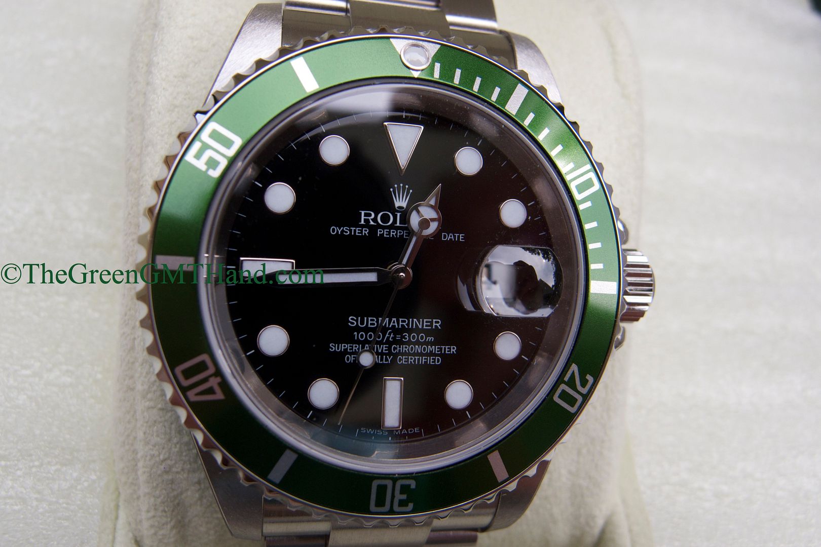 Rolex For Sale-Brand New Old Stock NOS Rolex 16610LV 50th Anniversary Green Submariner Z Serial Z2-Rolex Watches For Sale Online