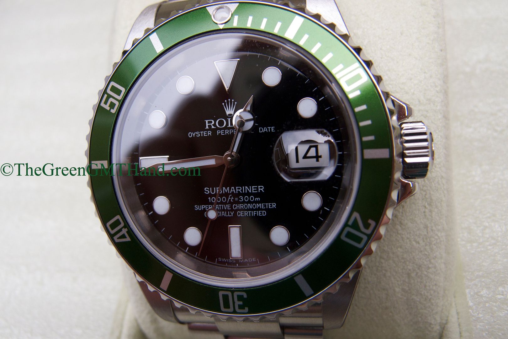 Rolex For Sale-Brand New Old Stock NOS Rolex 16610LV 50th Anniversary Green Submariner Z Serial Z2-Rolex Watches For Sale Online