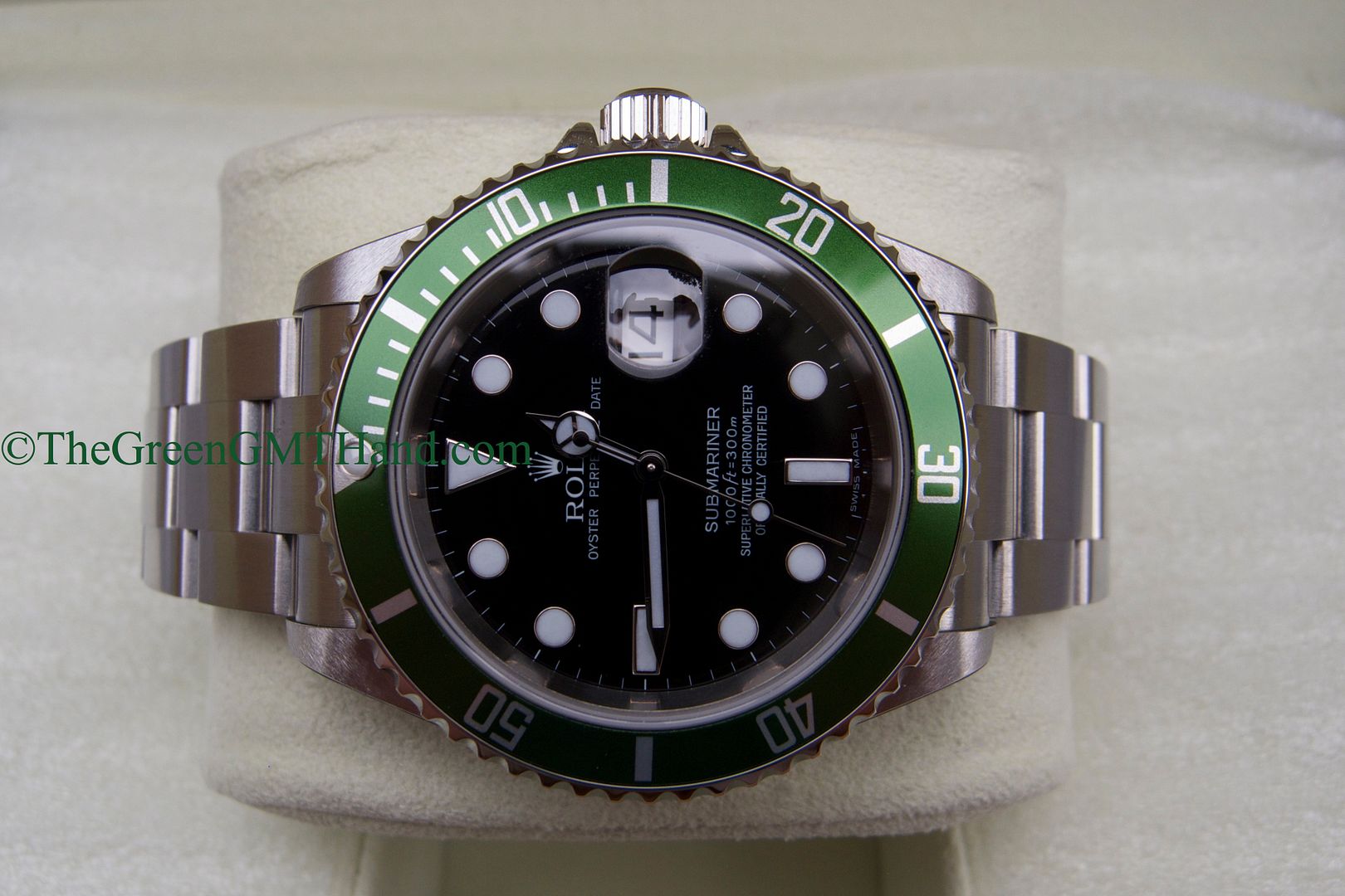Rolex For Sale-Brand New Old Stock NOS Rolex 16610LV 50th Anniversary Green Submariner Z Serial Z2-Rolex Watches For Sale Online