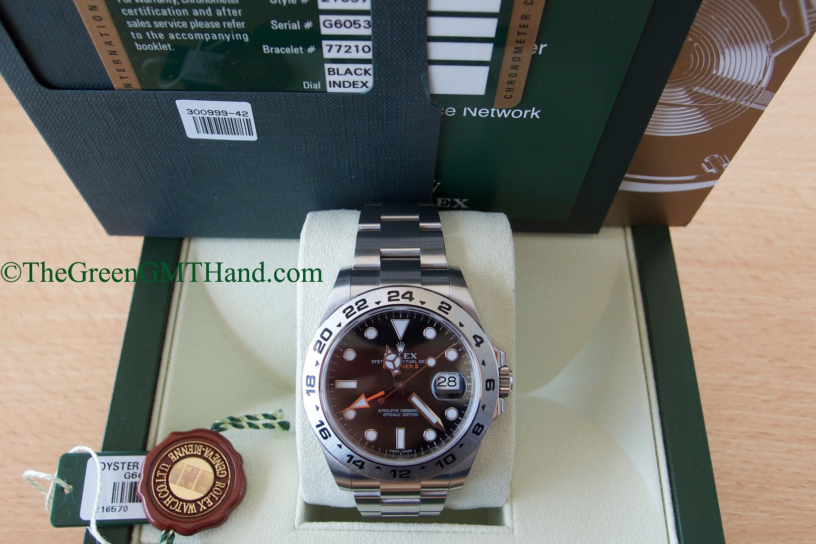 Rolex For Sale-Rolex 216570 Explorer II 42mm Black Dial Preowned