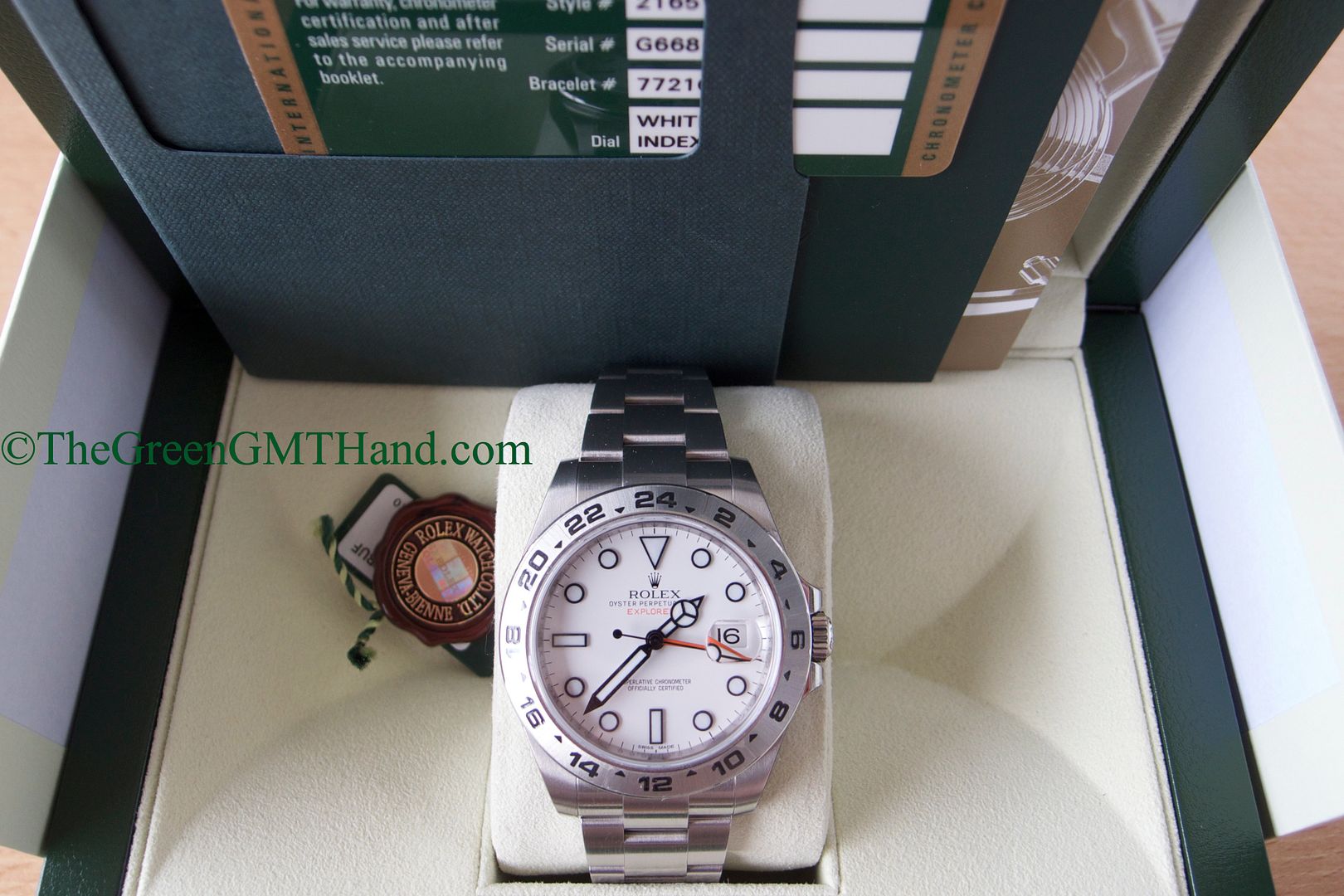 Rolex For Sale-Rolex 216570 Explorer II 42mm White Dial G Serial Brand New