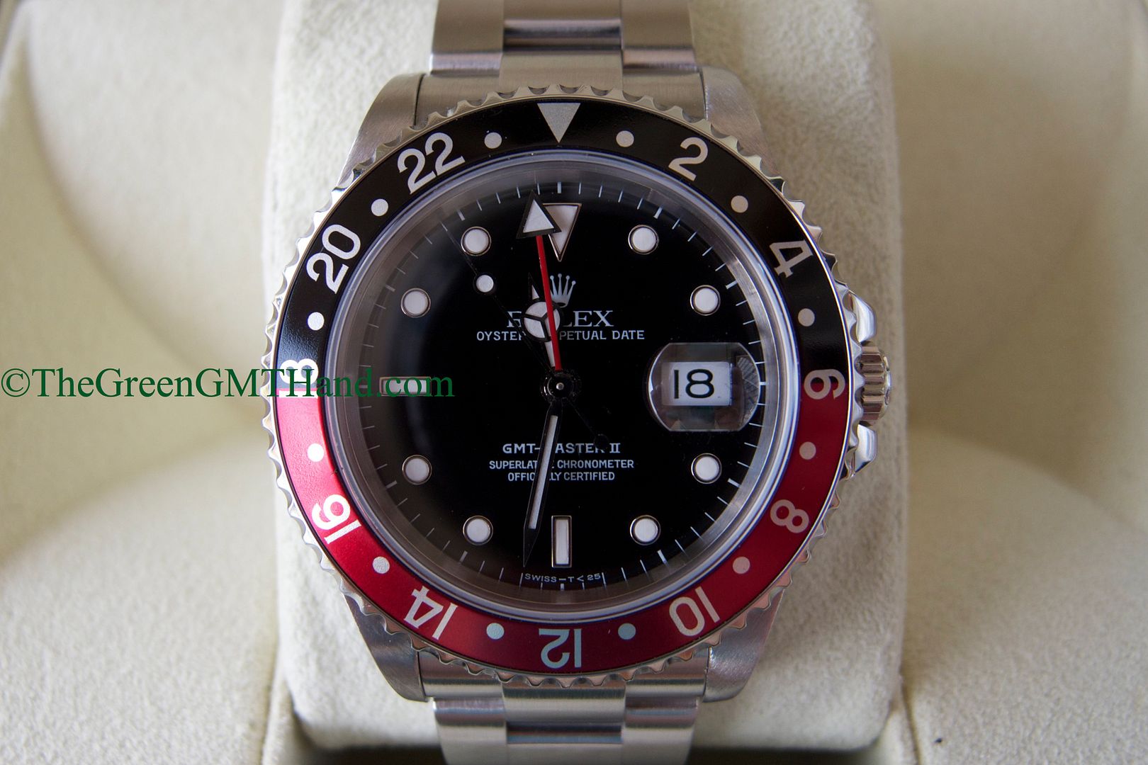 Rolex For Sale-Rolex 16710 GMT Master II Coke Bezel S Serial Preowned-Rolex Watches For Sale Online