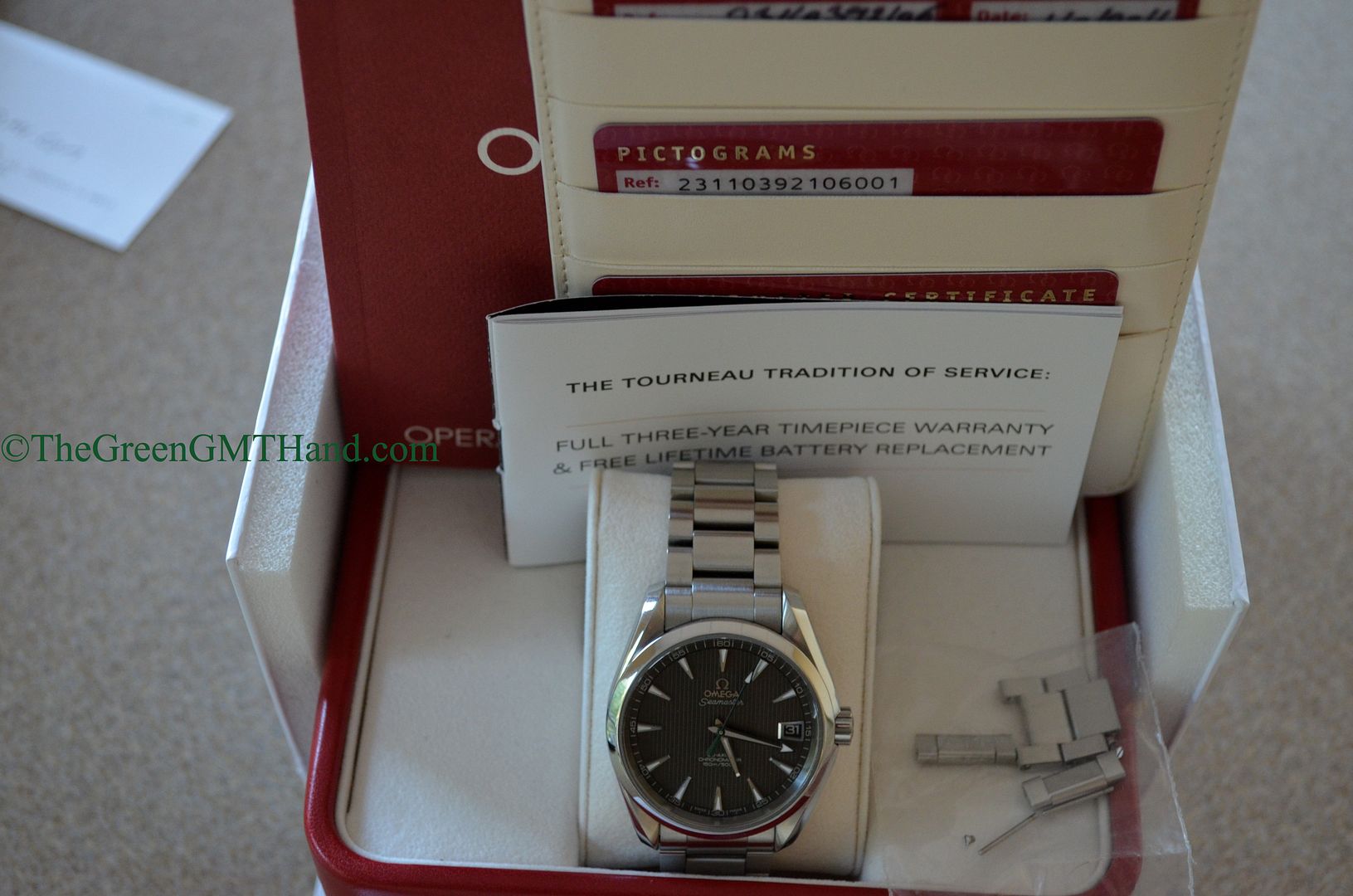 Omega For Sale-Omega 231.10.39.21.06.001 Seamaster Aqua Terra 38.5mm Caliber 8500 Movement Grey Dial Preowned-Omega Watches For Sale Online