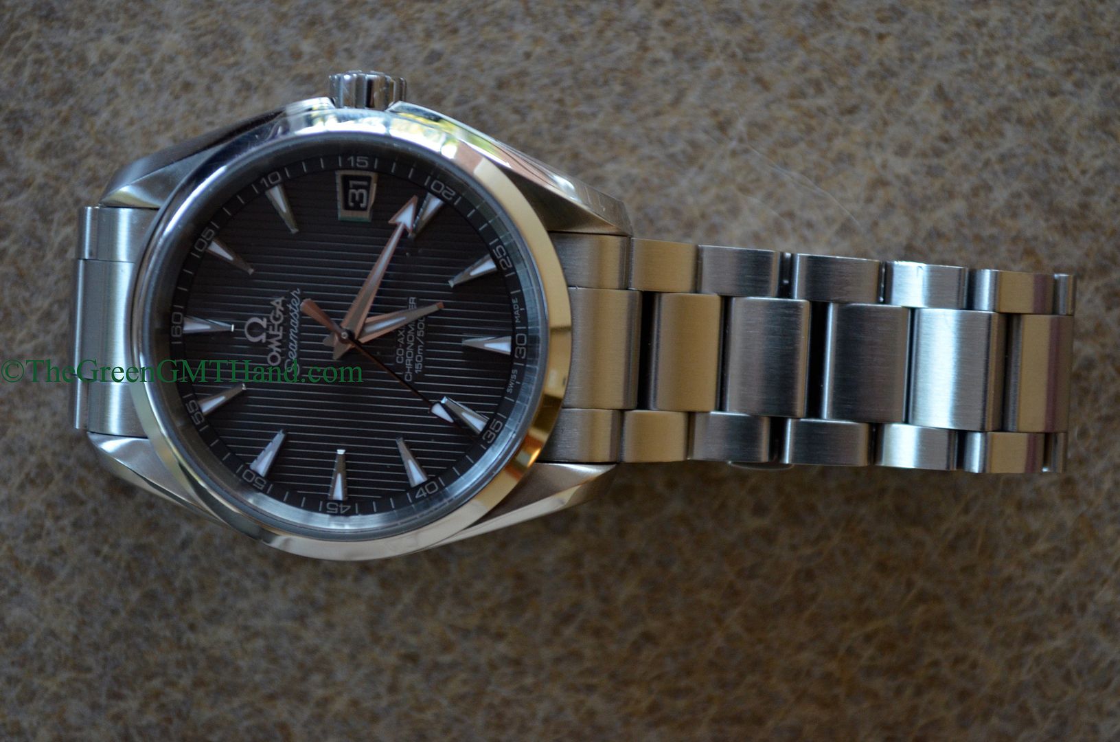 Omega For Sale-Omega 231.10.39.21.06.001 Seamaster Aqua Terra 38.5mm Caliber 8500 Movement Grey Dial Preowned-Omega Watches For Sale Online