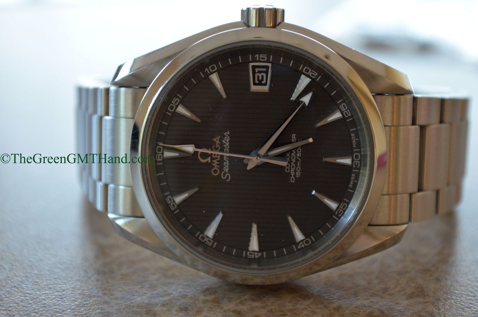 Omega For Sale-Omega 231.10.39.21.06.001 Seamaster Aqua Terra 38.5mm Caliber 8500 Movement Grey Dial Preowned-Omega Watches For Sale Online