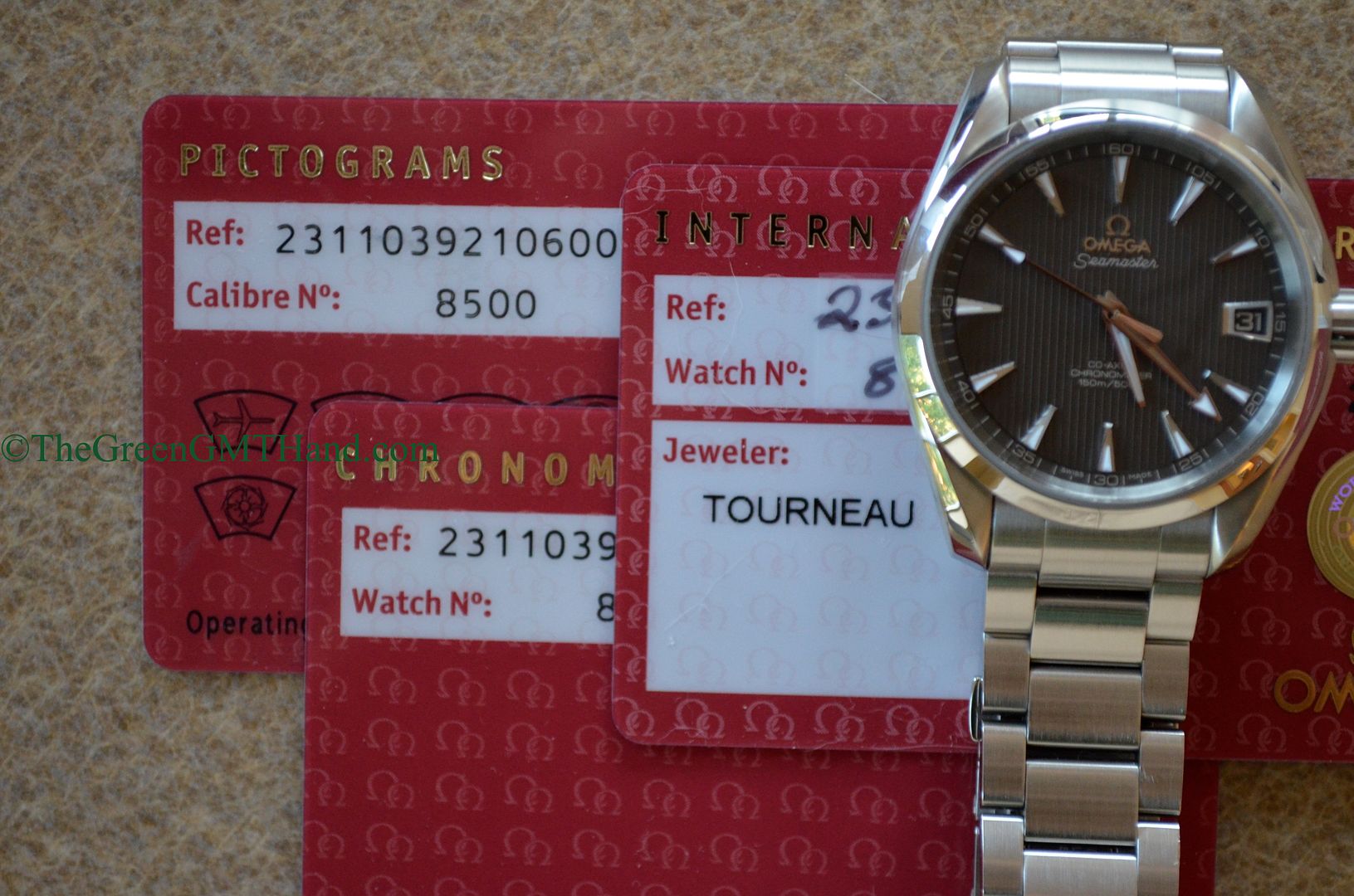 Omega For Sale-Omega 231.10.39.21.06.001 Seamaster Aqua Terra 38.5mm Caliber 8500 Movement Grey Dial Preowned-Omega Watches For Sale Online
