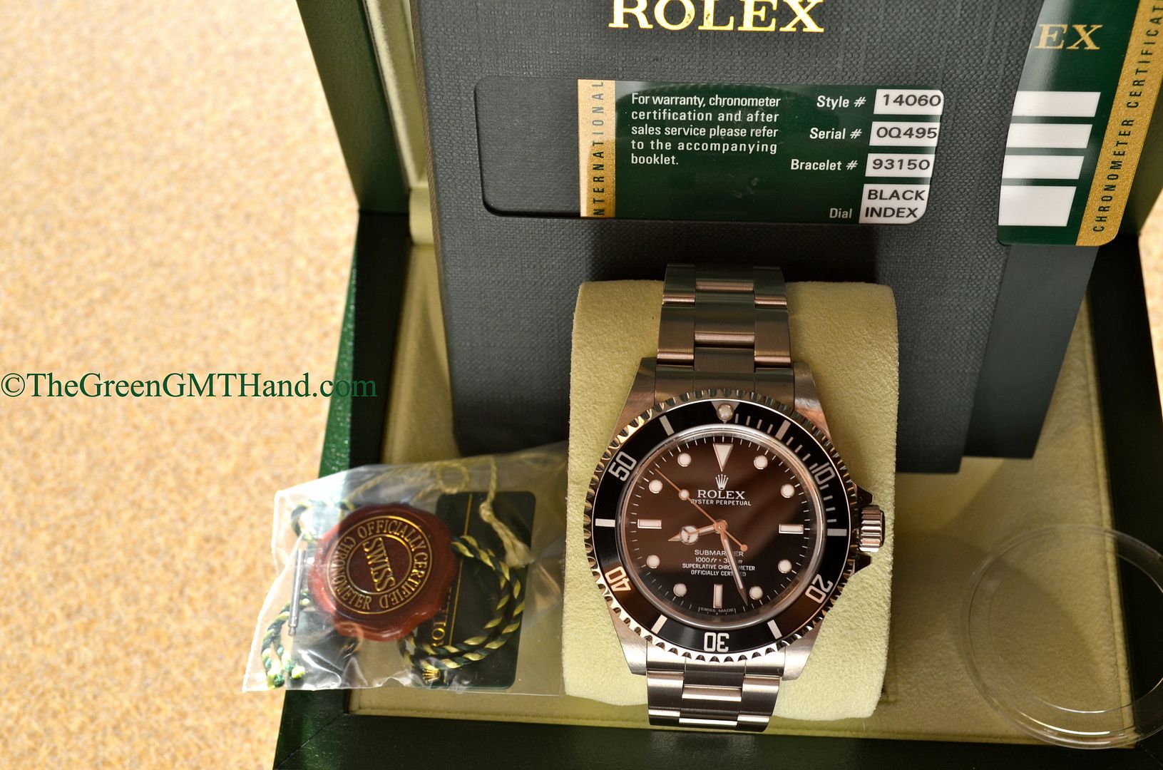 Rolex For Sale-Rolex 14060M Submariner No Date Parachrom Blue Hairspring Random Serial Preowned-Rolex Watches For Sale Online