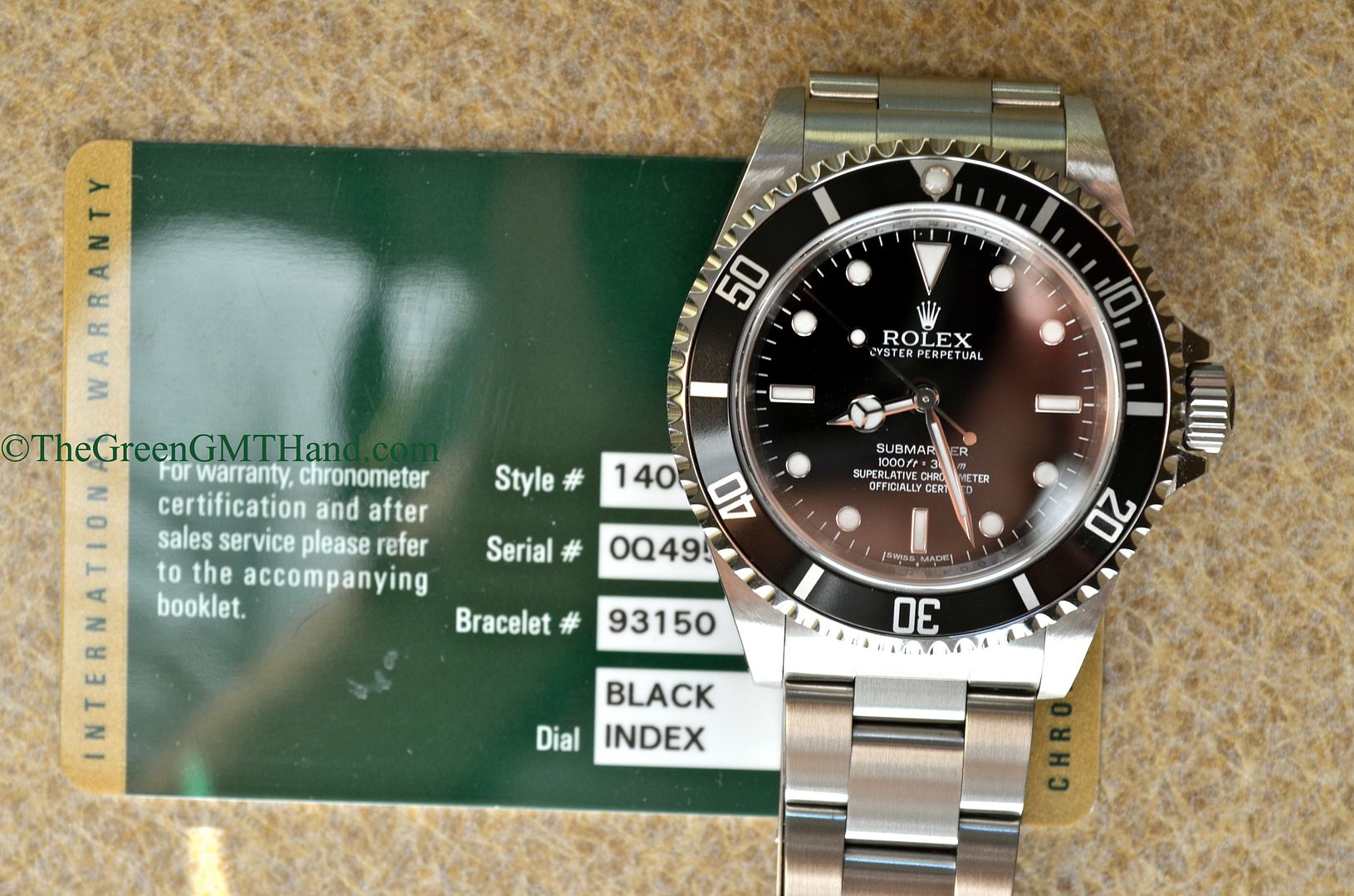 Rolex For Sale-Rolex 14060M Submariner No Date Parachrom Blue Hairspring Random Serial Preowned-Rolex Watches For Sale Online