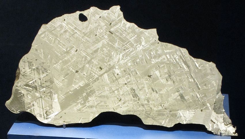 An Actual Slice of A Gibeon Meteorite Rock Found in Namibia