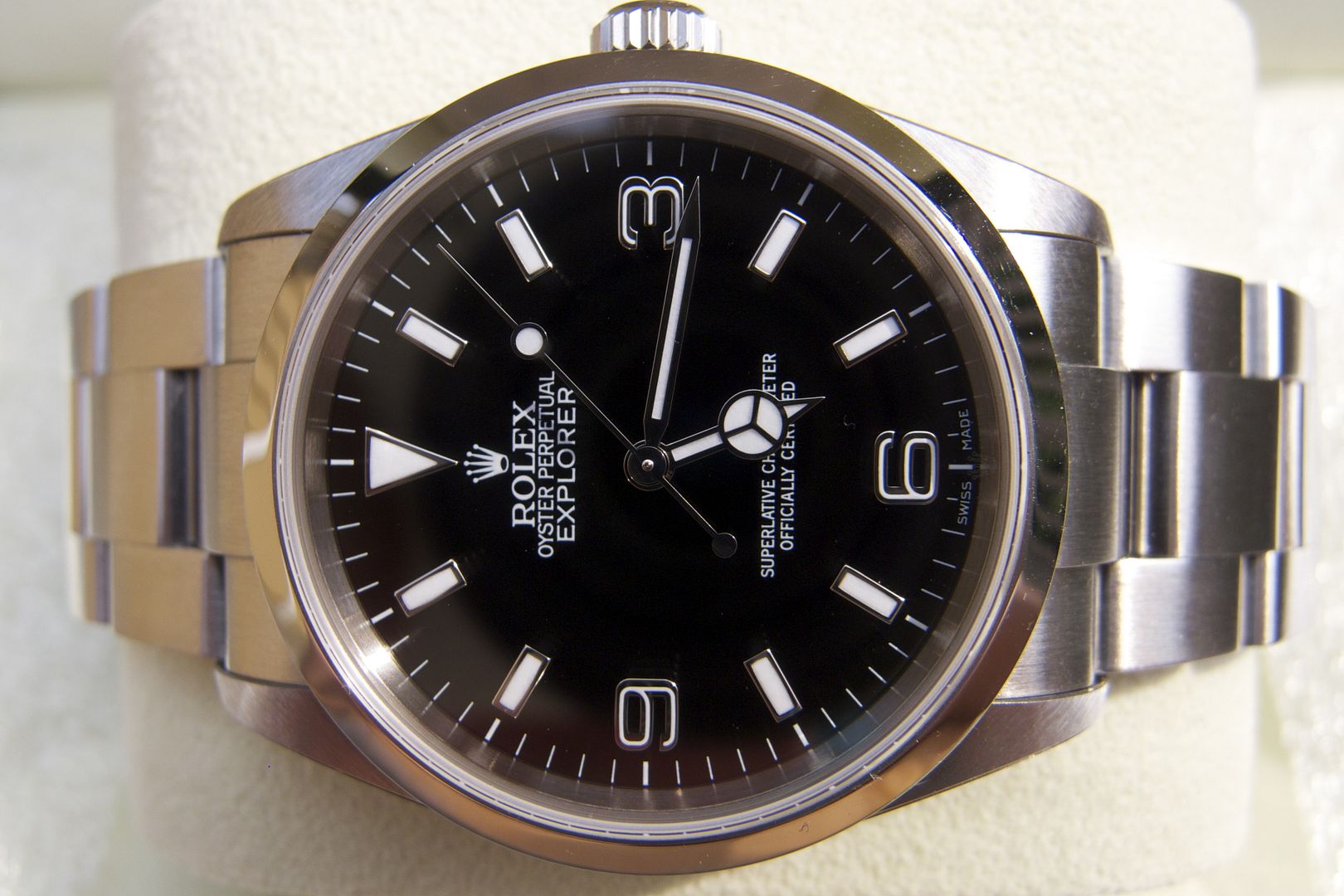 Rolex Smooth Bezel On A Rolex 114270 Explorer