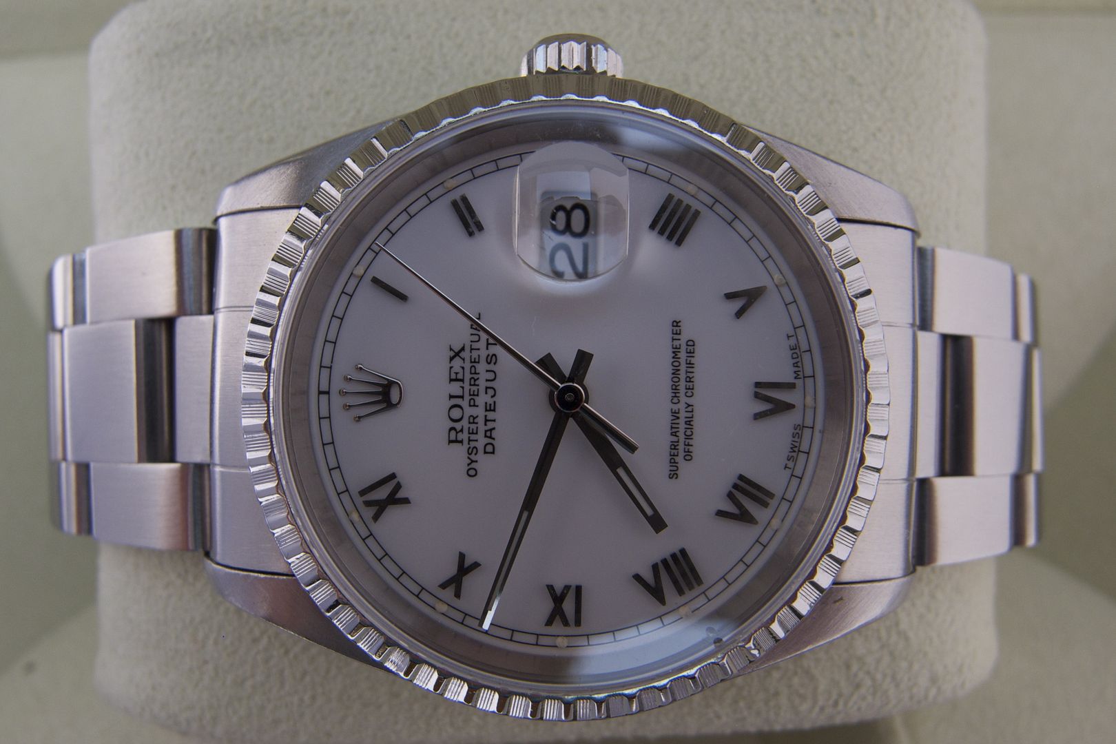 Rolex Engine Turned Bezel On Rolex 16200 Datejust