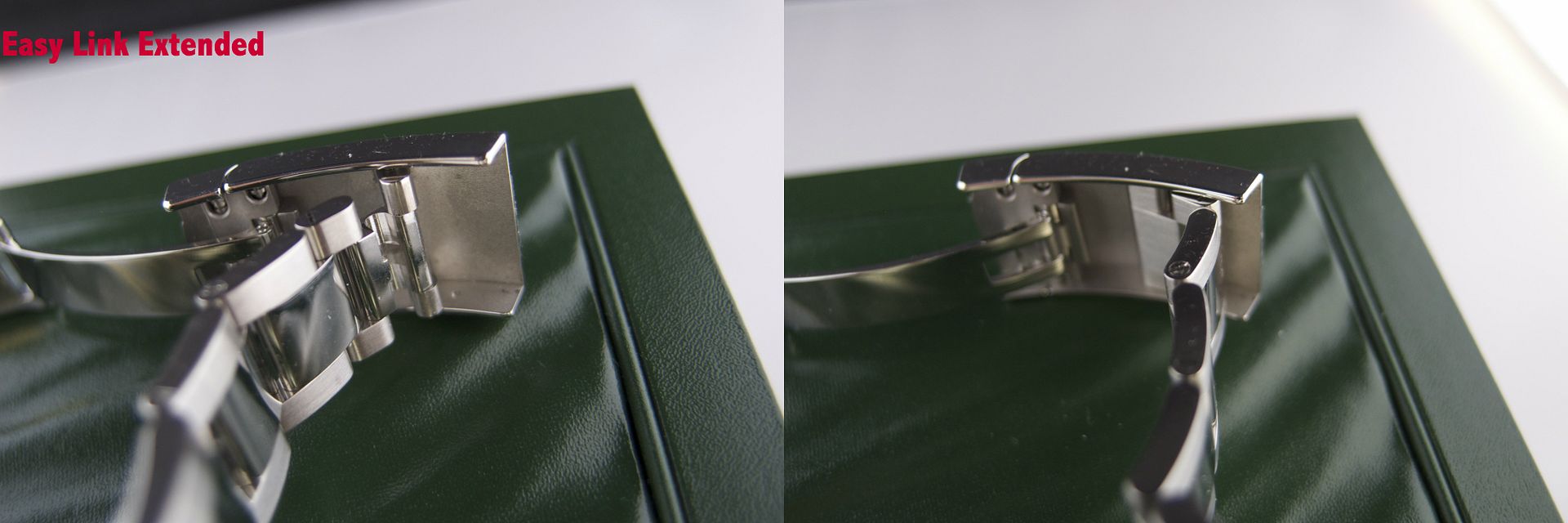 Rolex easylink adjustment system