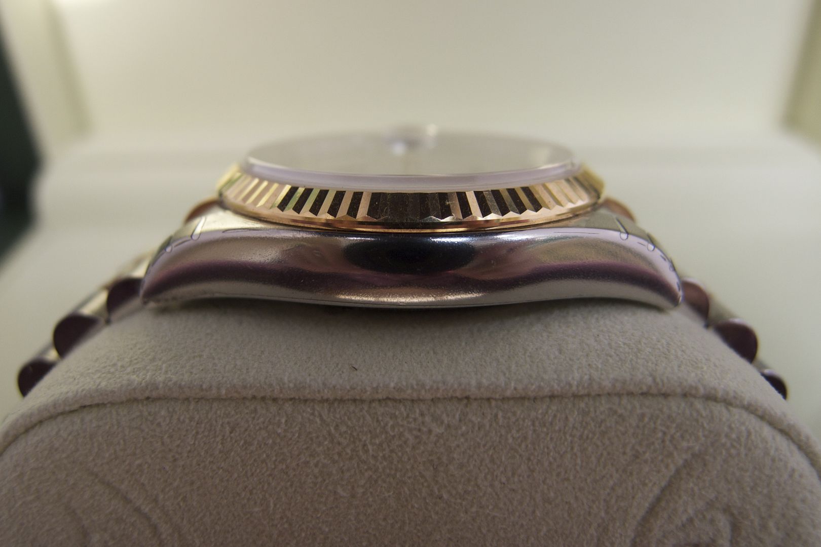 New old stock Rolex Datejust with factory stickers without barcode