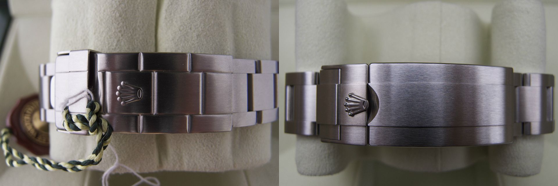Rolex 16610LV 93250 Bracelet Clasp vs. Rolex 116610LV 97200 Bracelet Clasp