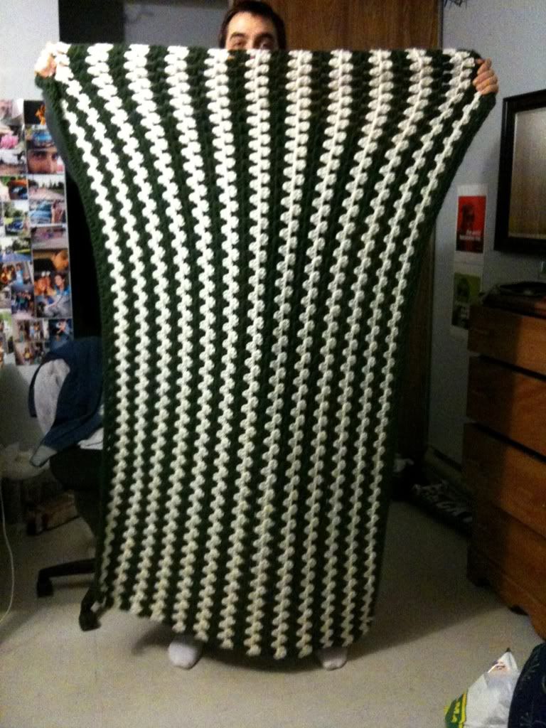 Hey reddit, check out this sweet blanket my real life best girl made for my birthday! r/pics