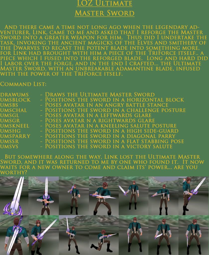 LOZ Ultimate Master Sword Catalog Page