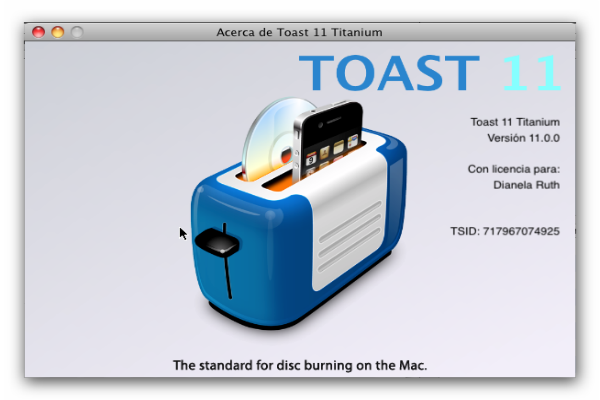 toast titanium 11 serial