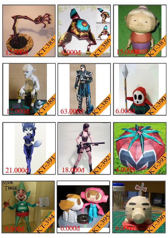 Bán mô hình giấy 3D chưa thành phẩm với 3,000 mẫu. - 32