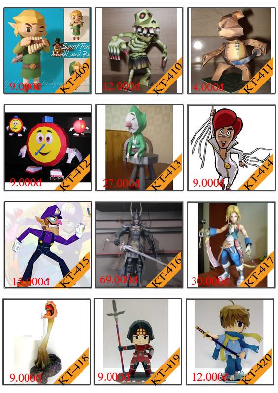 Bán mô hình giấy 3D chưa thành phẩm với 3,000 mẫu. - 34