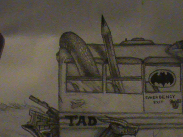 I draw with crayons! I draw with crayons!