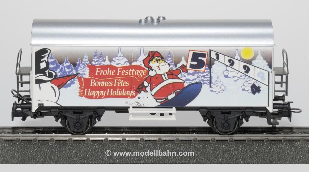  Nscale/Zscale/Tgauge Model Trains: Marklin: 1998 Christmas Car
