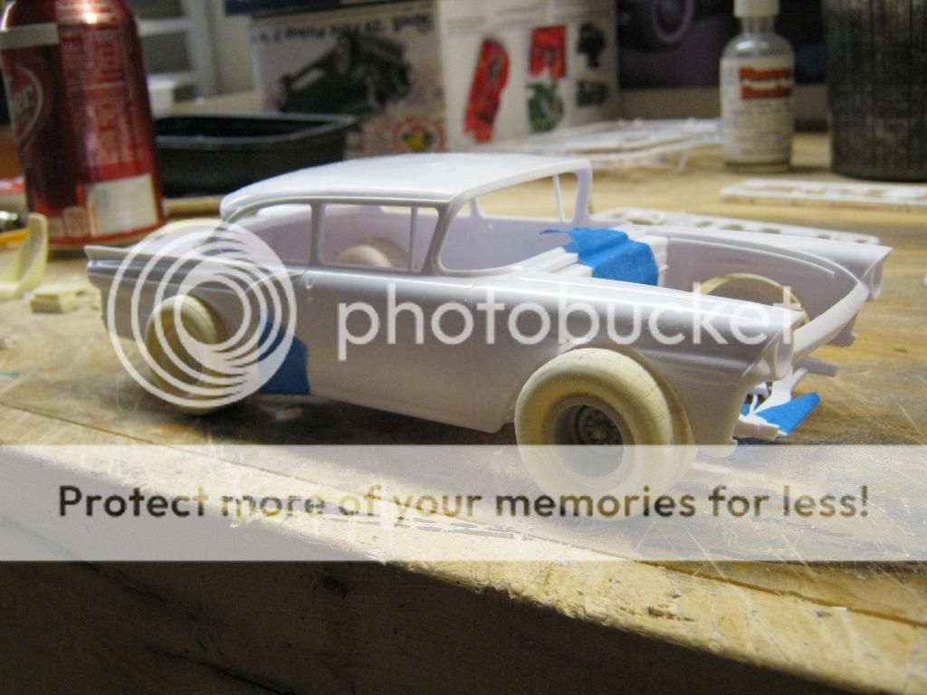 55 Ford thunderbird plastic car body #9