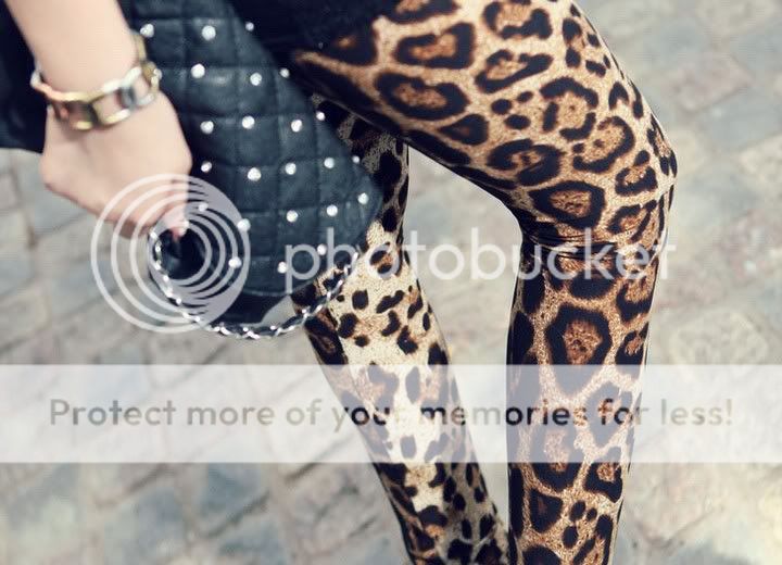 New Fashion Leopard print Leggings Tights Pants size S XL