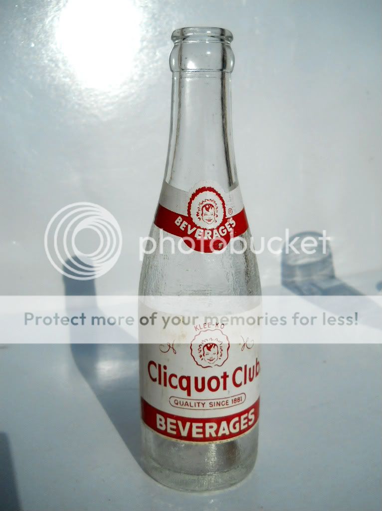 Clicquot Club Beverages Soda Bottle ACL Millis MA 7oz