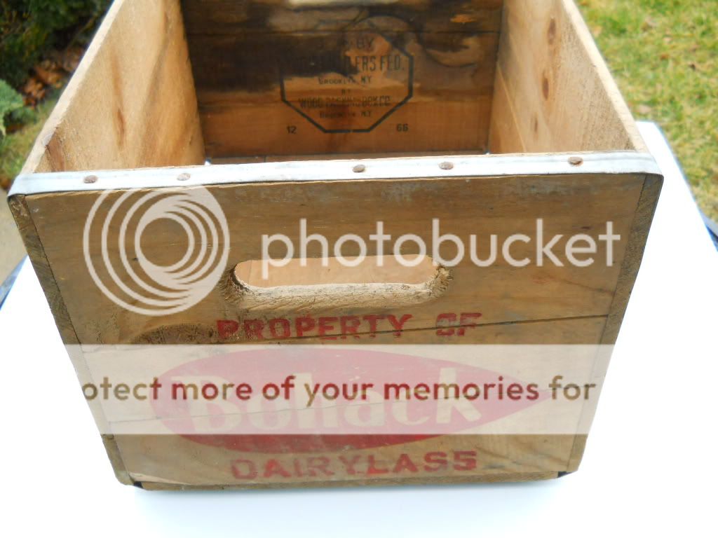 BOHACK WOOD GROCERY MILK CRATE BOX NY Vintage  
