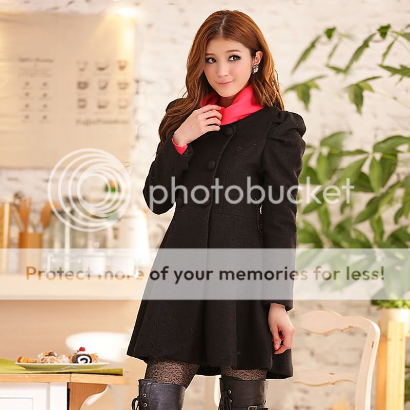   Women Pink / Black / Camel Bow Lace Jacket Coat S M L 2117  